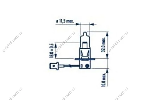 H3 24V 70W PK22s NARVA 48700 (фото 1)