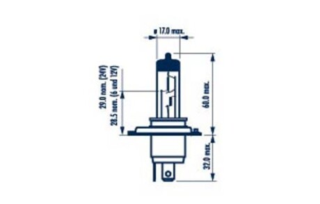 H4 LONG LIFE 12V 60/55W P43t NARVA 48889