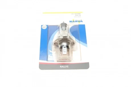 Автолампа H4 12V 100/90W P43t Rallye (blister/ 1шт) NARVA 489014000