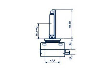 840103000 Лампа D1S 85V 35W XENSTART XENON NARVA 84010