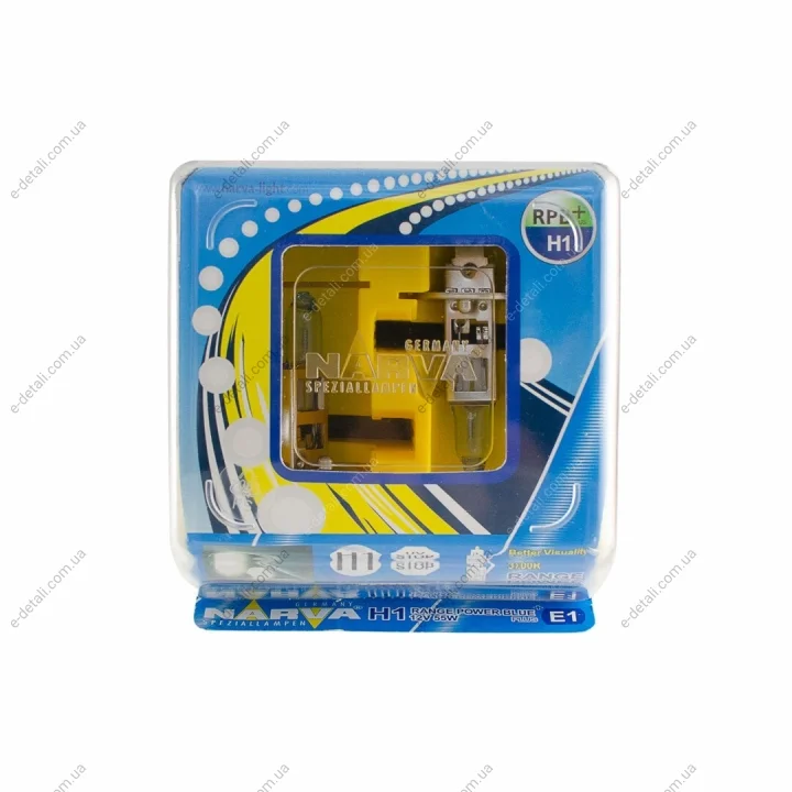 TWIN SET H1 12V 55W RANGE POWER BLUE+ NARVA 98502 (фото 1)
