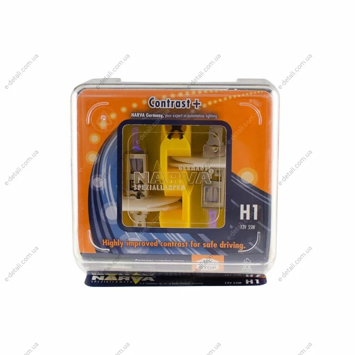 TWIN SET H1 12V 55W CONTRAST+ NARVA 98651 (фото 1)