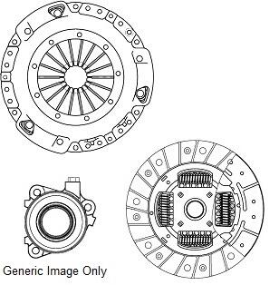 Комплект зчеплення з вижимним SX4/SEDICI 1.6 16V 06-14 (200mm) National CK10206-63