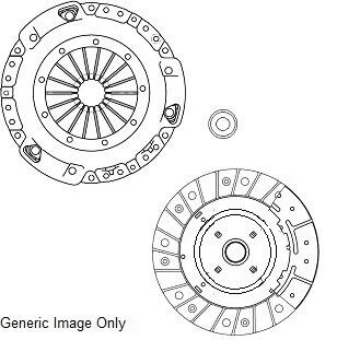 Комплект зчеплення Transit V347 2.2TDCi 06- (115/140PS) (250mm) National CK10320