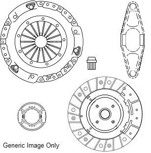 Комплект сцепления BMW 3(E90/91/92/93)/5(E60/61/F10/11)/X3(E83/F25) 2.0-3.0D 02- (240mm) National CK10344