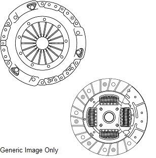 Комплект зчеплення Focus/Mondeo IV 1.6 10- (228mm) National CK10406