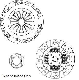 Комплект зчеплення PAJERO/L200/L300 86- (225mm) National CK9178