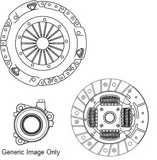 Комплект зчеплення з вижимним Combo 1.7D/VECTRA/ASTRA/ZAFIRA 1.8 01-15 (205mm14z для National CK9474-10