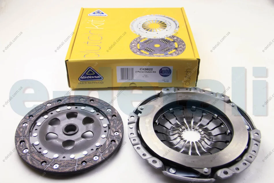 Комплект сцепления Connect 1.8TDCi 02- (90PS)(228mm) National CK9822 (фото 1)
