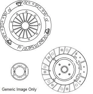 Комплект зчеплення (240mm24z) Nissan X-Trail 2.0 DCi 01-13 National CK9864