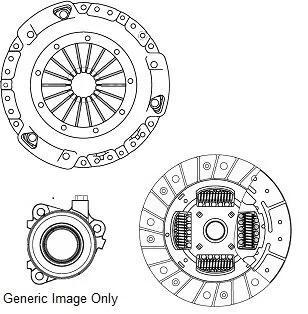 Комплект зчеплення з вижимним Astra/Vectra/Zafira1.6/1.8 i 04-18 (205mm) National CK9912-42