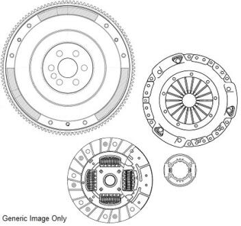 Комплект для переобладнання Passat/A4/A6/Superb I 1.9TDI 00- (228mm)(74кВт) National CK9941F (фото 1)
