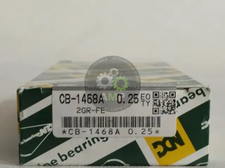 Вкладыши шатунные 0.25mm (к-кт на мотор) Toyota NDC CB1468A025