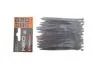 Набор стяжек пластиковых EXTREME 2,5x80 мм 100 ед. (чёрная) Neo-tools 01-620 (фото 1)