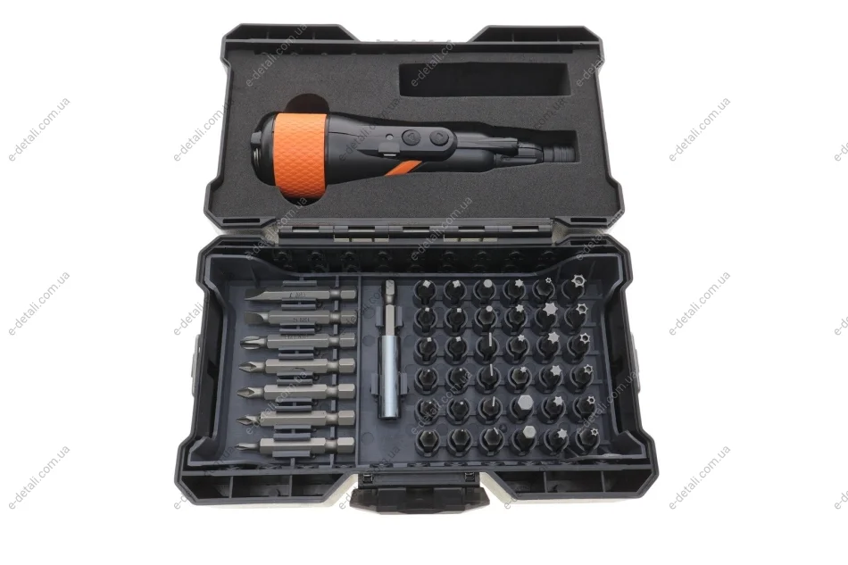 Отвертка аккумуляторная и биты 45 ед. Neo-tools 04-200 (фото 1)