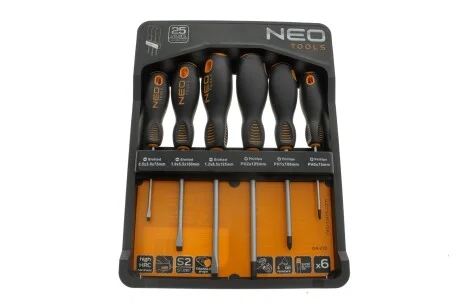 Набор отверток SL, PH 6 ед. Neo-tools 04-213