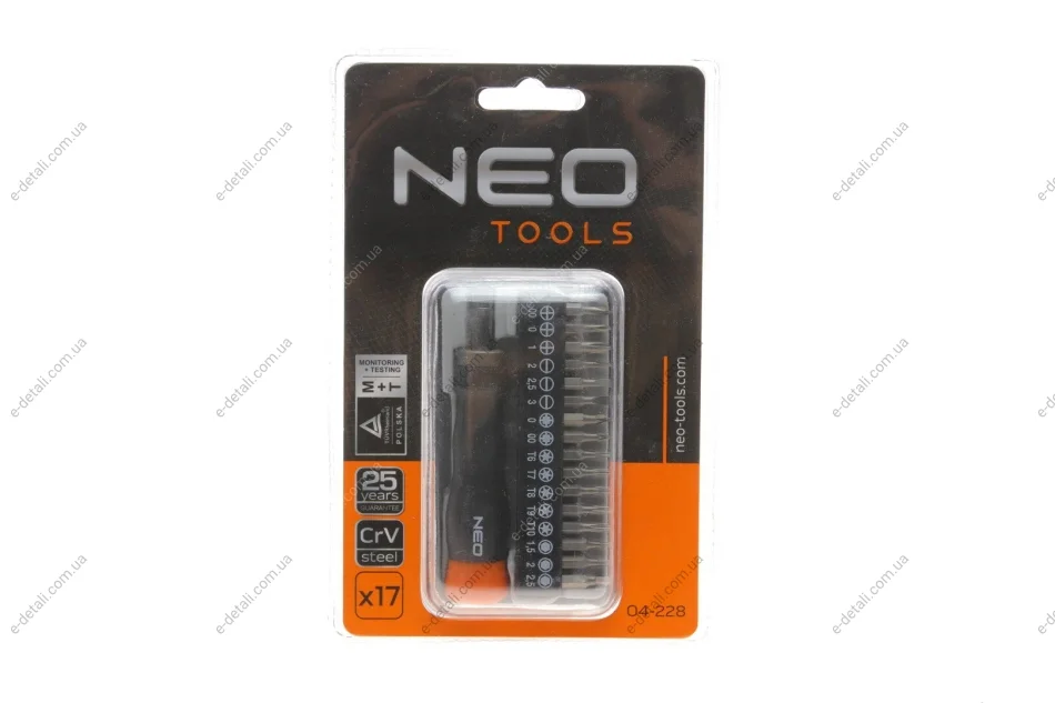 Набір біт комбінований 16 од. Neo-tools 04-228 (фото 1)