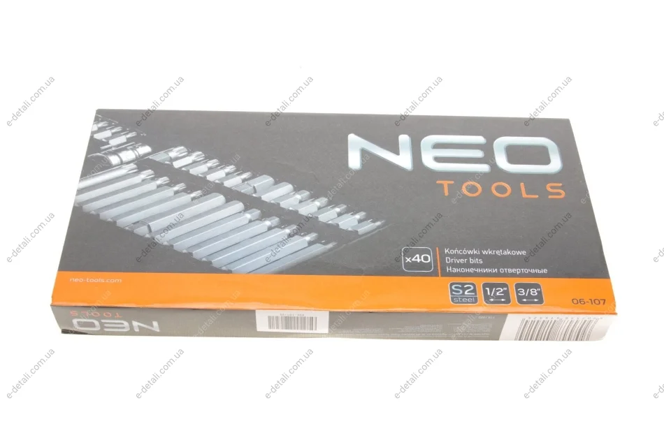 Набір біт комбінований 40 од. Neo-tools 06-107 (фото 1)