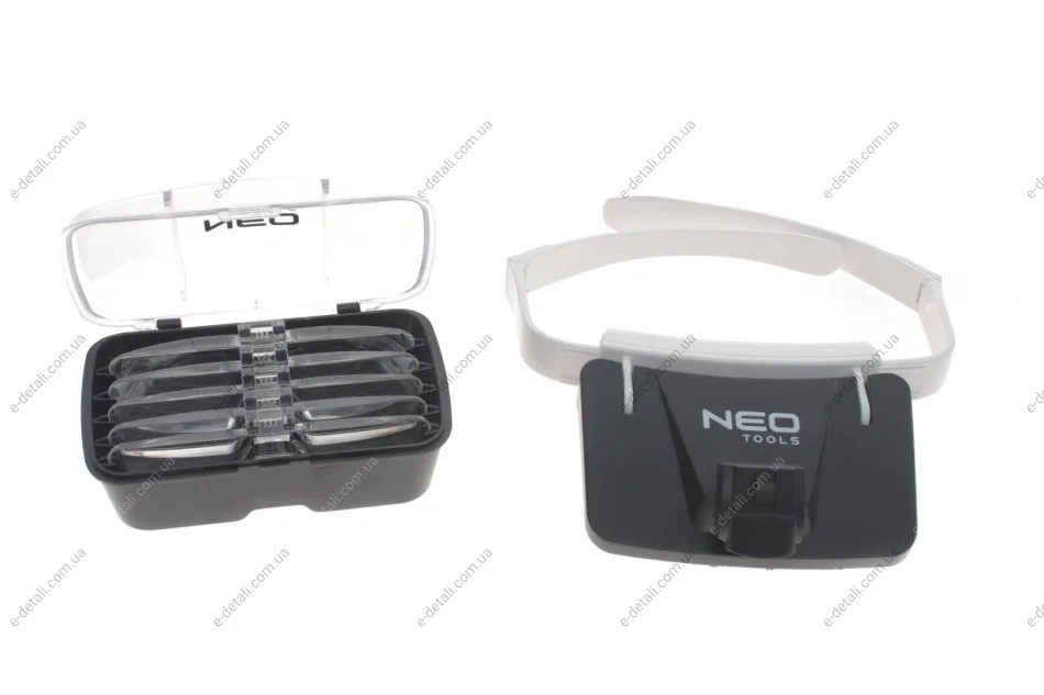 Лупа с LED-подсветкой (налобная) (1x-3.5x) Neo-tools 06-130 (фото 1)