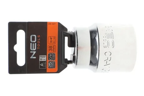 Головка торцевая 12-граней 3/4" 38 мм (хромированная) Neo-tools 08-327