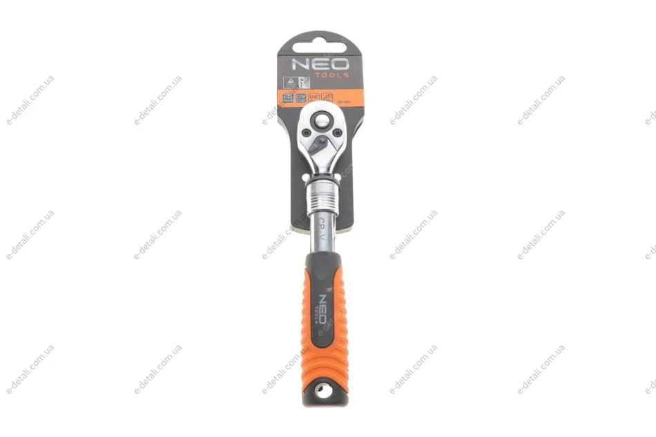 Тріскачка 1/4" телескопічна 72 зубця 150-200 мм Neo-tools 08-502 (фото 1)