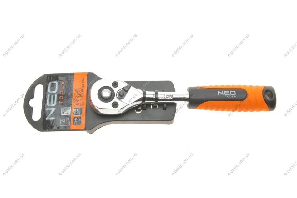 Трещотка 1/4" 45 зубцов 150 мм Neo-tools 08-504 (фото 1)