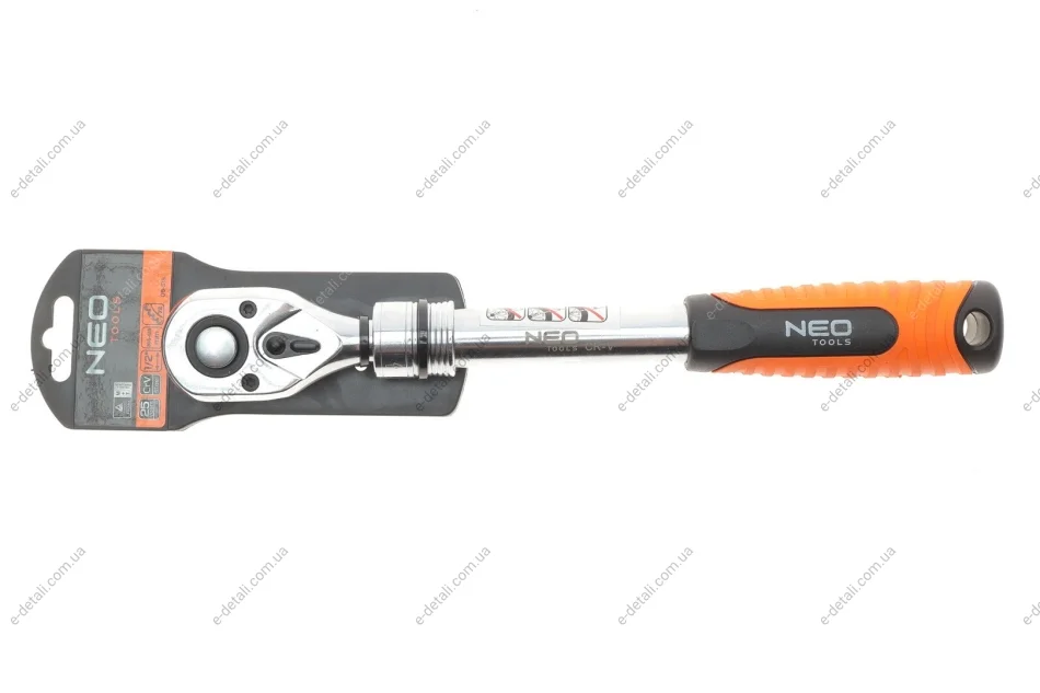 Тріскачка 1/2" телескопічна 72 зубця 305-445 мм Neo-tools 08-515 (фото 1)