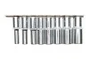 Набор головок SPLINE 1/2" 10-24 мм 8 ед. Long 77 мм на планке (мультипрофиль,хромированные) Neo-tools 08-650 (фото 1)