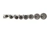 Набор головок SPLINE 1/2" 10-24 мм 8 ед. Long 77 мм на планке (мультипрофиль,хромированные) Neo-tools 08-650 (фото 3)