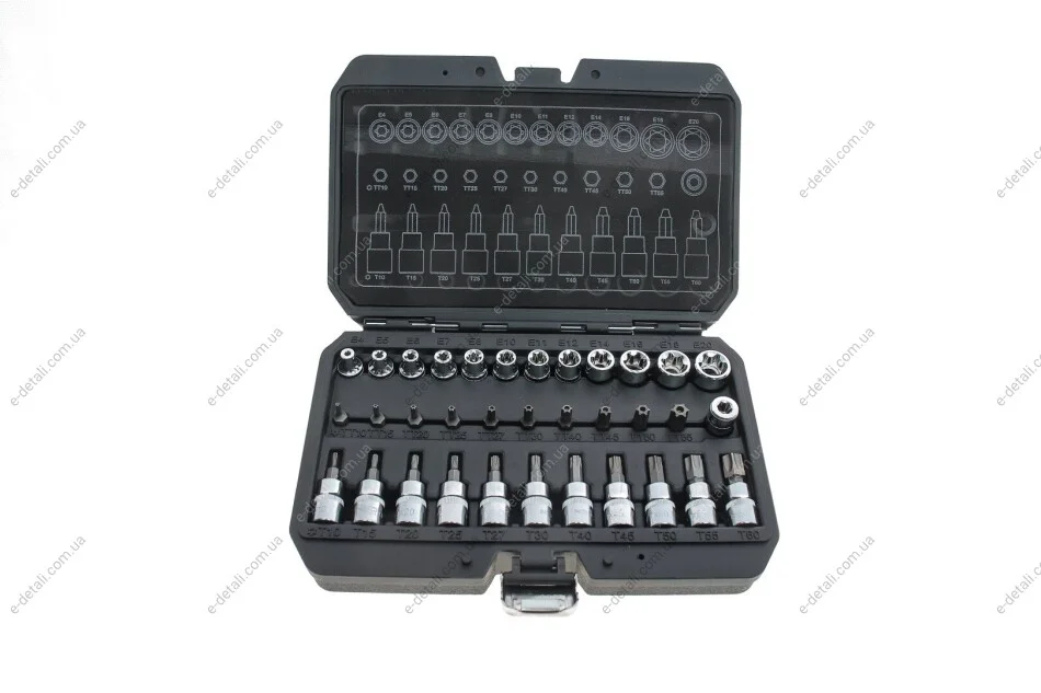 Набір головок 3/8" зі вставками Torx 34 од. Neo-tools 08-711 (фото 1)