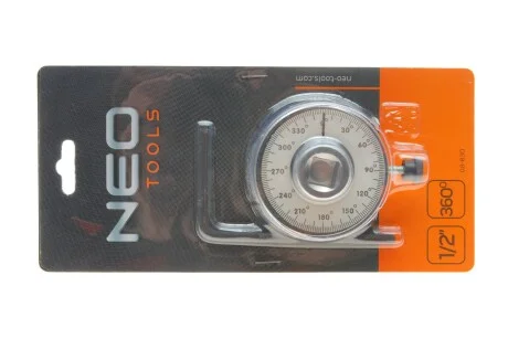 Угломер аналоговый 1/2" для измерения угла поворота 360° Neo-tools 08-830