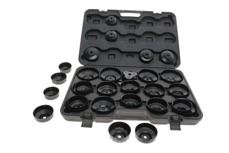 Набор съемников масляных фильтров (d=66-108mm) (1/2" F x 3/8" M) (30шт) Neo-tools 11-242