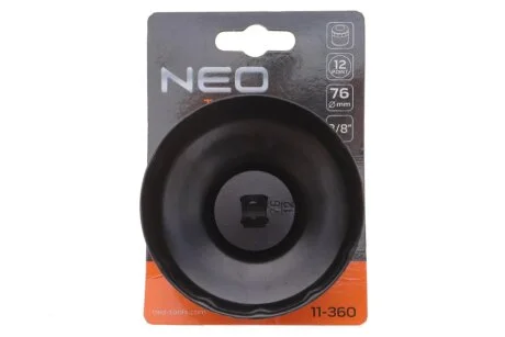 Насадка для замены масляного фильтра 3/8" (d=76mm/12 граней) Neo-tools 11-360