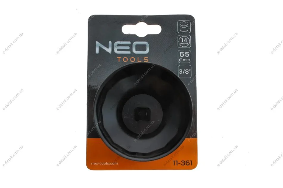 Насадка для замены масляного фильтра 3/8" (d=65mm/14 граней) Neo-tools 11-361 (фото 1)