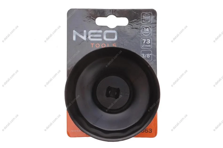 Насадка для замены масляного фильтра 3/8" (d=73mm/14 граней) Neo-tools 11-363 (фото 1)