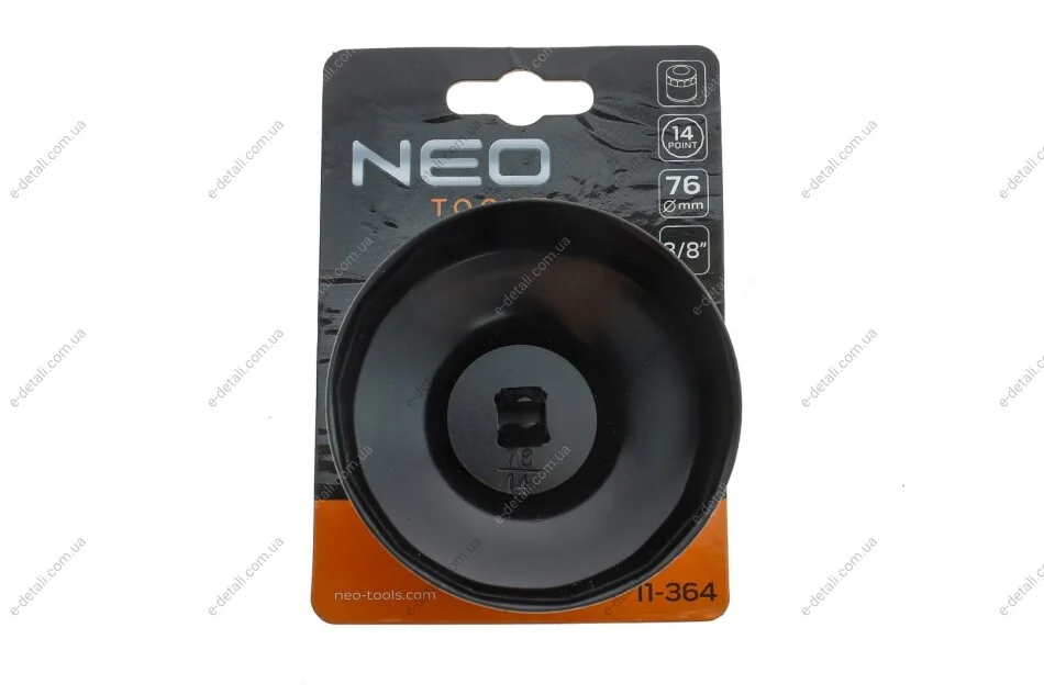 Насадка для замены масляного фильтра 3/8" (d=76mm/14 граней) Neo-tools 11-364 (фото 1)