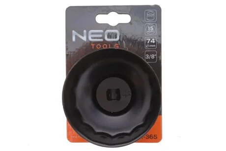 Насадка для замены масляного фильтра 3/8" (d=74mm/15 граней) Neo-tools 11-365