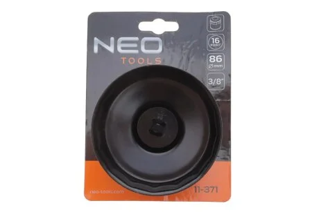 Насадка для замены масляного фильтра 3/8" 16-гранный (d=86mm) Neo-tools 11-371