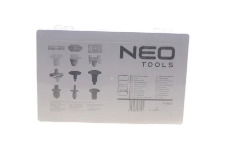 Набор клипс пластмассовых Volkswagen (255шт) Neo-tools 11-963