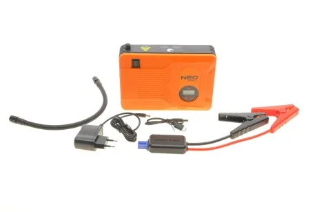 Пусковое устройство Jumpstarter (Powerbank 14 000 mAh/фонарь LED/компрессор 3.5 Bar) Neo-tools 11-997