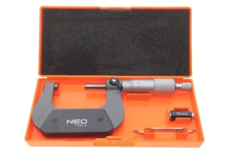 Микрометр 25-50 мм (±0.01 мм/м) Neo-tools 75-021