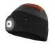 Шапка з LED-ліхтариком чорно-сіро-оранжева WARM (USB-зарядка) Neo-tools 81-631 (фото 1)
