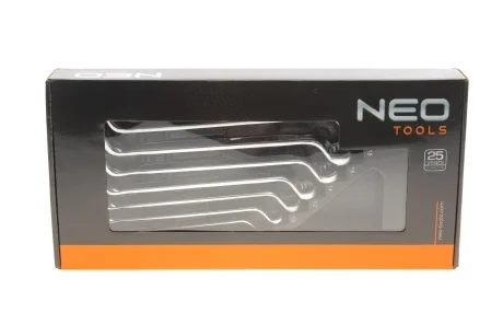 Набір ключів колінчастих 6x7-20х22 мм 45°-75° 8 од. Neo-tools 84-233