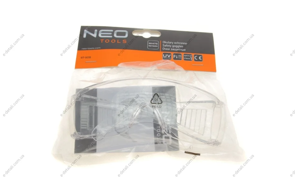Очки защитные (белые) Class-F/УФ защита Neo-tools 97-508 (фото 1)