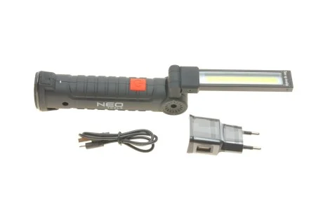 Фонарик-лампа (200Lm/3W/1200mAh/магнит/USB) Neo-tools 99-041
