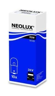 Автолампа Neolux R5W BA15s 5 W белая NEOLUX N149