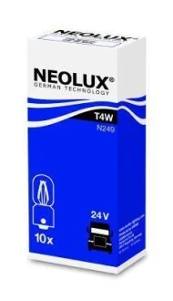 Автолампа Neolux T4W BA9s 4 W белая NEOLUX N249