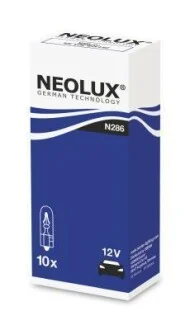 Автолампа Neolux W1,2W W2x4,6d 1,2 W белая NEOLUX N286