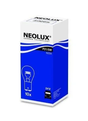 Автолампа Neolux P21/5W BAY15d 5 W 21 W белая NEOLUX N334 (фото 1)