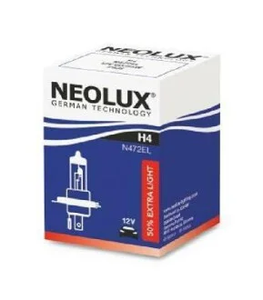 Лампа фарна H4 12V 60/55W P43t (2шт)(вир-во Neolux) NEOLUX N472EL